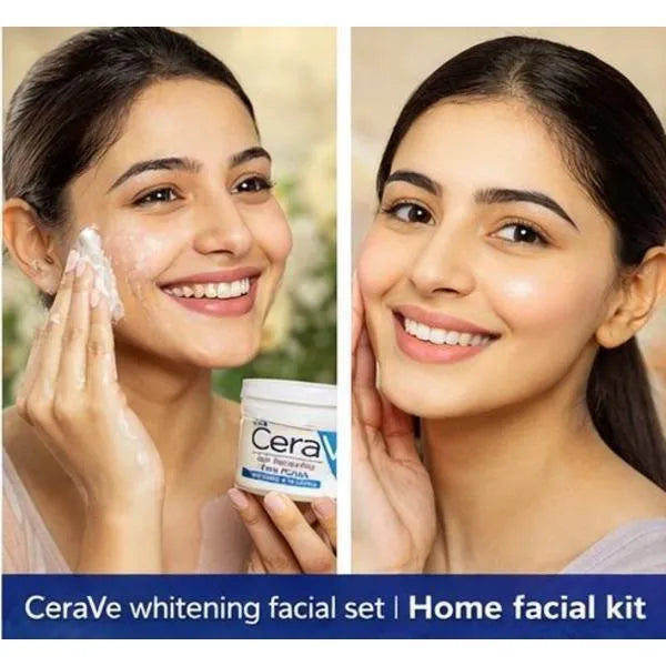CeraVe 6-in-1 Skin Renewing Facial Kit – Complete Whitening & Glow Facial Set