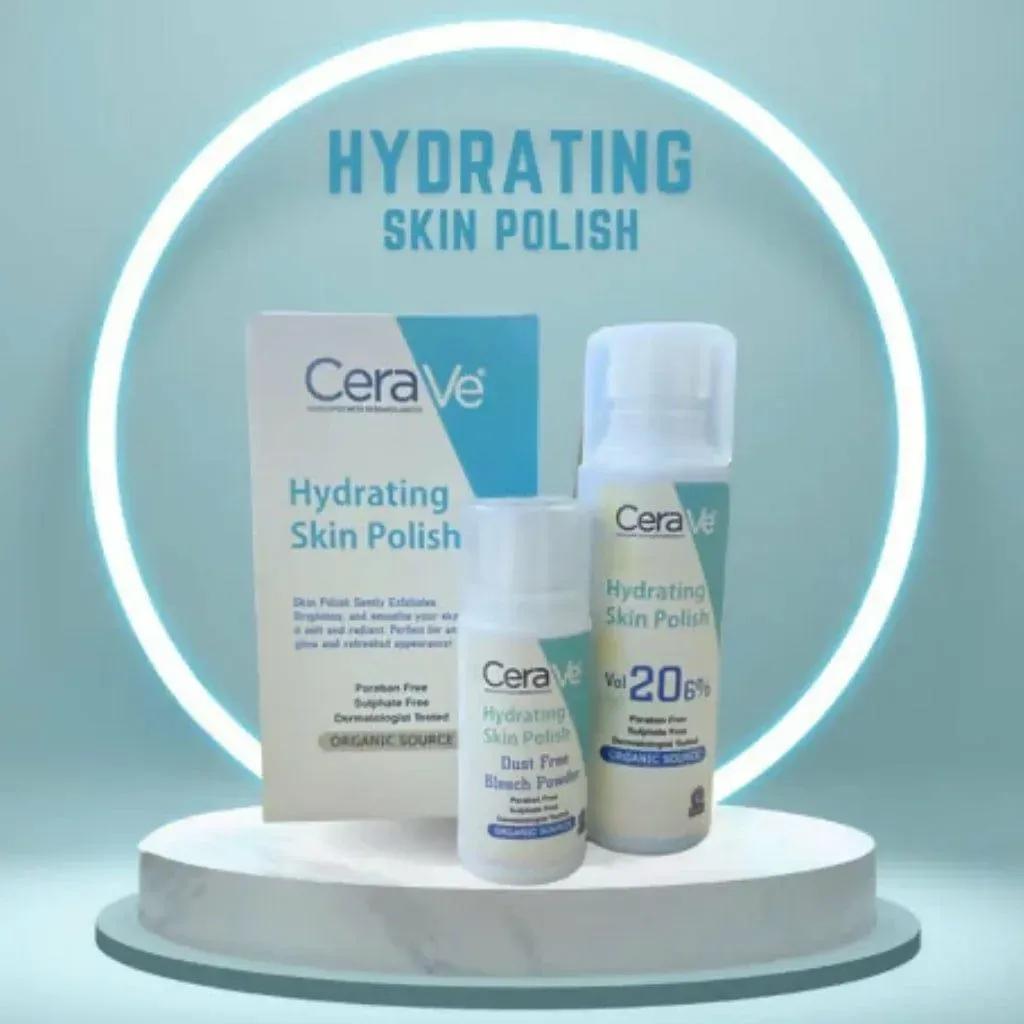 CeraVe Hydrating Skin Polish – Gentle Exfoliating & Hydrating Formula -Skin Polisher & Activator Set of 2