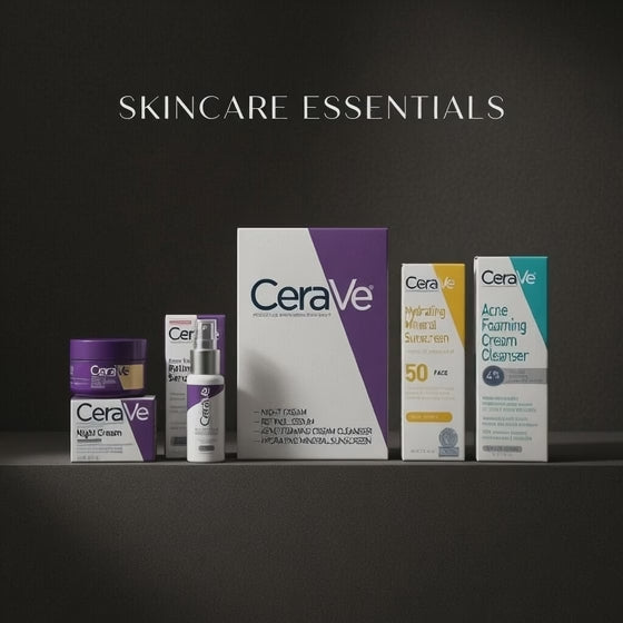 CeraVe Complete Skincare Set – Acne Control & Night Repair Bundle - Pack of 4